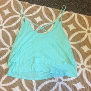 Pacsun mint green crop top
